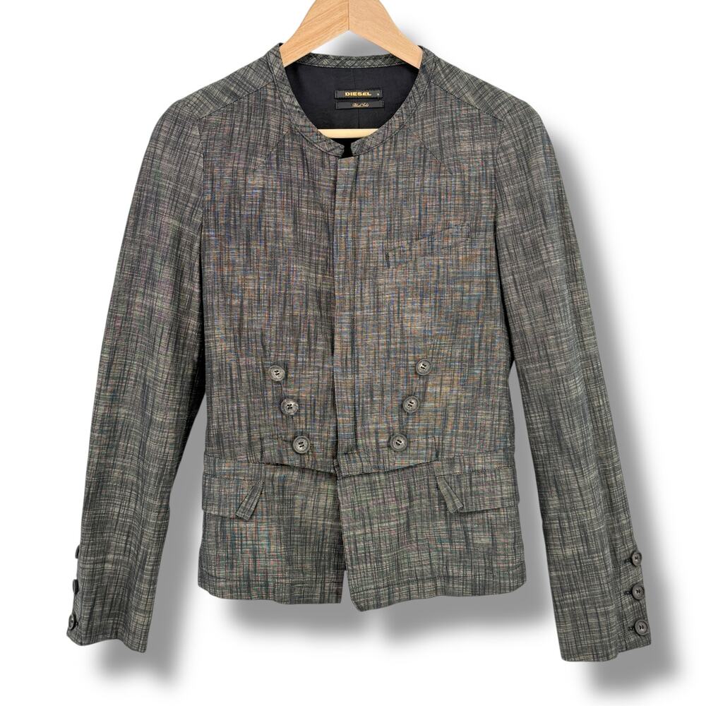 Diesel Black Gold Women's Moto Blazer Jacket Womens Size Small